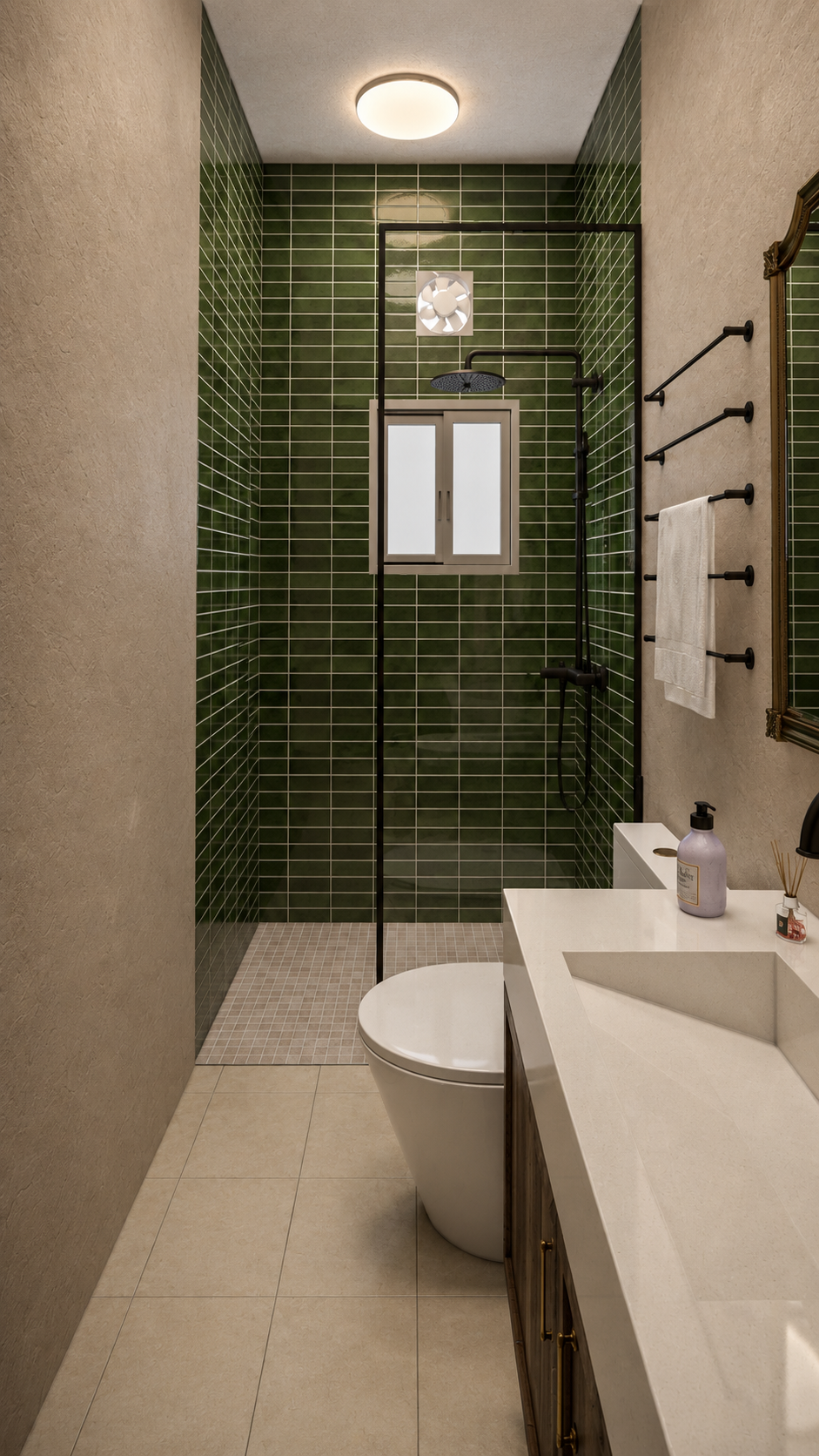 تصميم شقة بطراز حجازي يجمع بين التراث والحداثة / A Hijazi apartment balancing local heritage with contemporary living.